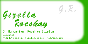gizella rocskay business card